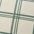 thumbnail image 3 of My Texas House 18" x 18" Green Windowpane Plaid Cotton Decorative Pillow Cover, 3 of 4