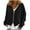 01 Black, variant on Womens Clothes V Neck Sweater Blazer Peplum Long Sleeve Knit Open Front Split Cardigan Sweaters