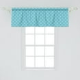 thumbnail image 2 of Ambesonne Mandala Valance Pack of 2, Oriental Cosmos Symbols, 54"X18", Dark Seafoam Pale Blue, 2 of 4