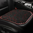 thumbnail image 2 of Cool Wood Bead Car Seat Cushion Summer Driving Comfort Breathable Support, 2 of 6