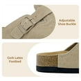 thumbnail image 2 of Adult Suede Clogs Cork Footbed Slippers Arch Support Potato Shoes Indoor Outdoor Slippers with Adjustable Buckle, 2 of 6
