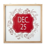 Holiday Time December 25 Sign, 20"