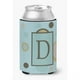 thumbnail image 1 of Aislador de bebidas de lata o botella de puntos azules Caroline's Treasures letra D, 1 of 1