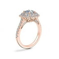 thumbnail image 3 of 2.00 Carat Excellent Cushion Cut Natural Diamond Unique Halo Ring for Engagement Solid 14K Rose Gold Size 8.5, 3 of 8