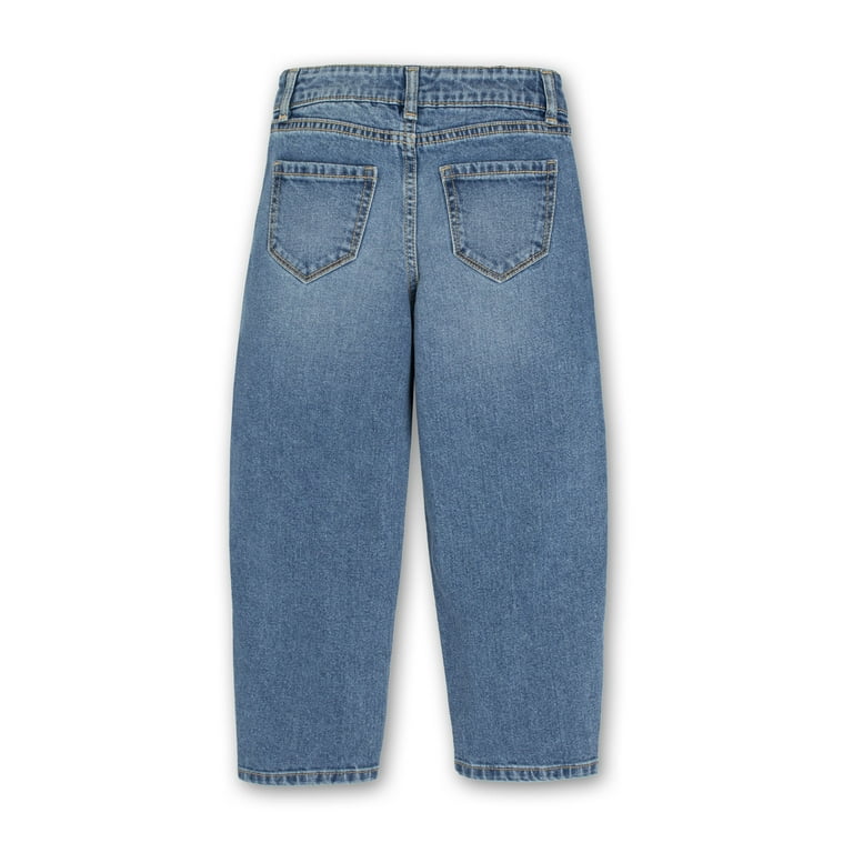 Wonder Nation Girls Barrel Jean, Sizes 5-18 - Walmart.com