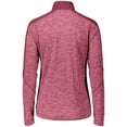 thumbnail image 2 of Holloway Sportswear XS Womens Electrify 1/2 Zip Pullover Cardinal Heather/Cardinal 222742, 2 of 4