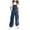 Blue, variant on Girls Denim Overalls Kids Sleeveless Wide Leg Jumpsuit Bib Overall Baggy Jean Pants with Pockets 6-14 Years