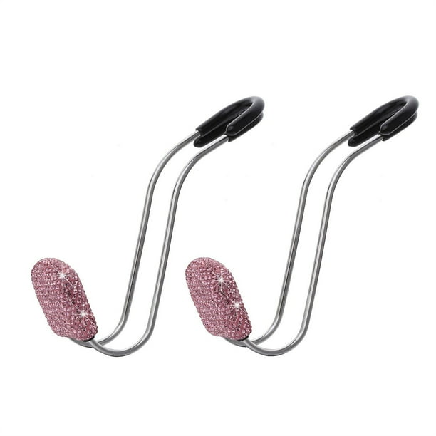 Sidaley 1 par de perchas para asiento trasero, reposacabezas de acero inoxidable, gancho para cartera, capacidad de carga máxima de 30 kg, estante de Type2 NO2 Sidaley VI014327-02B