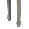 thumbnail image 5 of DecMode 36" x 30" Gray Wood Intricately Carved Scroll Console Table with Turned Legs, 1-Piece, 5 of 14
