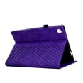 thumbnail image 4 of ELEHOLD For Samsung Galaxy Tab A8 10.5 (2022) Diamond Embossing Leather Folio Folding Full Body Protective Case Kickstand Shockproof Cover, Auto Sleep&Wake, with Credit Card Slot, Purple, 4 of 10
