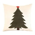 thumbnail image 3 of 4pcs Christmas Lights Outdoor Fall Decor Christmas Velvet Embroidery Christmas Tree Bolster Living Room Sofa Cushion Bed Pillow Christmas Decoration Gifts, 3 of 6