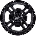 thumbnail image 2 of 4/110 Beartooth Wheel 12x7 5.0 + 2.0 Matte Black for Honda TRX 300P FOURTRAX 1993-2000, 2 of 7