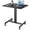 Black, variant on Mobile Small Teacher Standing Desk, Adjustable Height Rolling Laptop Table with Lockable Wheels, Portable Workstation for Home Office, Small Computer Desk for Compact Spaces,Black