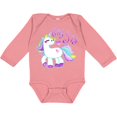 thumbnail image 3 of Inktastic Big Sis unicorn Girls Long Sleeve Baby Bodysuit, 3 of 5