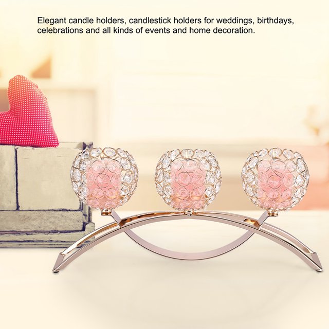Candelabro De Cristal Clásico, Centro De Mesa De Boda Romántico Con Gotas De Cristal Brillantes Que Brillan En La Luz, Elegantes Candelabros Para Bodas, Cumpleaños