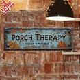thumbnail image 2 of Porch Therapy Rustic Wall Sign Vintage Farmhouse Wall Decor for Porch Deck (16*4in)Q, 2 of 8