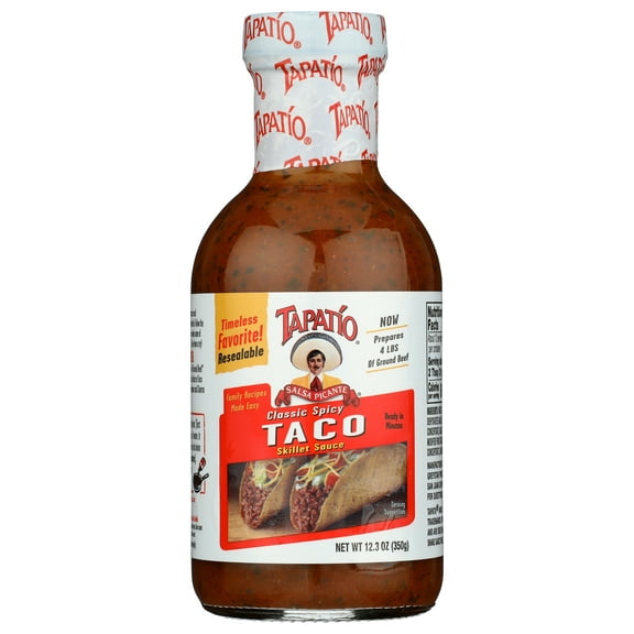 Pack of 6, Tapatio Classic Spicy Taco Skillet Sauce, 12.3 oz
