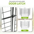 thumbnail image 5 of UBesGoo 5-Panel Metal Garden Fence with Gate, 36"L x 39"H No Dig Temporary Fencing for Dogs, Yard, Patio Outdoor Decor,  Black, 5 of 9
