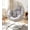 White Rattan Gray Cushion, variant on Walsunny Rocking Egg Chairs Outdoor Patio Wicker Oversized Egg Shell Lounger Lawn Chair with Cushion for Indoor Outside Porch Balcony Backyard,Original Wood Color Rattan Beige Cushion