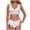 White, variant on Daznico Women's High Waist Bikini Set, Twist-Front Push-Up Two Piece Swimsuit,L