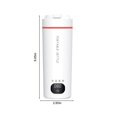 thumbnail image 3 of HLONK USB Heated Travel Mug - Smart Temperature Control Coffee & Tea Mug with One-Touch Operation  Leak-Proof Lid & Carrying Handle, 3 of 8
