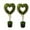 Green B*2, variant on 2.5 ft Boxwood Heart Topiary Outdoor, 2 Sets Valentine's Day Heart Shaped Topiary Trees, Artificial Decorations Ball Planter Pots with Bow Tie, Faux Fake Mini Greenery Indoor Porch Home Decor
