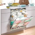thumbnail image 5 of Dailycode Dishwasher Magnet Cover Magnetic Fridge Door Cover Home Kitchen Decor, Gnome and Ice Cream, 23"x 26", 5 of 6
