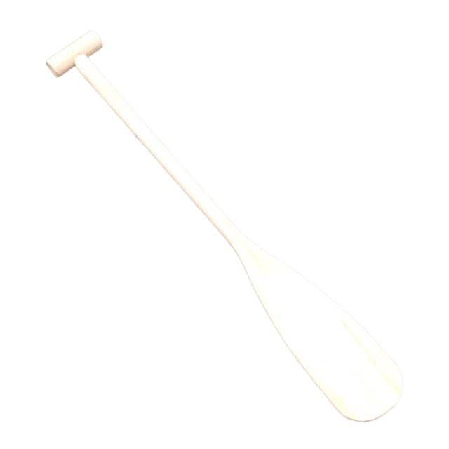 Almencla Wooden Canoe Paddle DIY Comfortable Ergonomic Grip for Water Sports Kayaking Round Tail