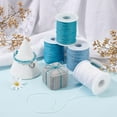 thumbnail image 5 of 1Set 400 Yards 1mm Waxed Cotton Cord Thread Blue Series Jewelry Cord String 4 Colors Beading Thread with Spool for Summer Bohemian Wave Bracelet Necklace Macrame, 5 of 8