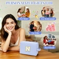 thumbnail image 6 of Gynky Makeup Bag Toiletry Bag Organizer Personalized Initial Make up Cosmetic Bags Travel Essentials for Birthday Christmas Girl Women Girlfriend Teacher Valentines Day Gifts, 6 of 8