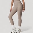 thumbnail image 3 of Women's High Waist Full Length Seamless Compression Leggings for Active and Casual Wear - X Large, Beige, 3 of 7
