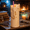 Beige, variant on 2Pack Practical Magic 2 Flicker Flame Candle Tumbler with Straw, Dripping Candle Style Novelty Drink Cup with Flame Detail, Movie Inspired Beverage Tumbler for Party Gift
