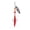 Red, variant on Spinnerbait Fishing Lure, Willow Leaf Blade Colorful Feathers Treble Hook 2.36 in 3.3g Rotating Action to Catch Bass Trout Freshwater Saltwater Fishing Equipment Red