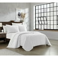 thumbnail image 2 of NY&C Home Cody 3-Piece Jacquard Cotton Quilt Set, King, White, 2 of 2