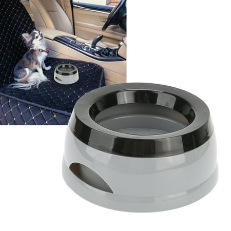 750ml Large Capacity Dog Water Bowl Dog Slow Water Feeder for Travel Car Dog Drinking Bowl