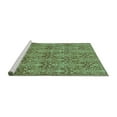 thumbnail image 2 of Ahgly Company Machine Washable Indoor Square Abstract Turquoise Blue Modern Area Rugs, 8' Square, 2 of 4