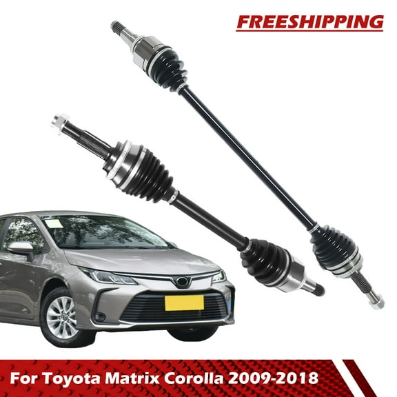 Civiland Pair Front CV Axle Shaft for Toyota Matrix Corolla 2009-2018