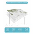 thumbnail image 5 of Quilts Twin Size, Modern Sage Green Soft Comforter Bedding Set for Bed, Gradient Floral Abstract Bohemian White Lightweight Quilted Bedspread with Pillow Cover(2 Pieces) for All Season, 68x86 Inch, 5 of 6
