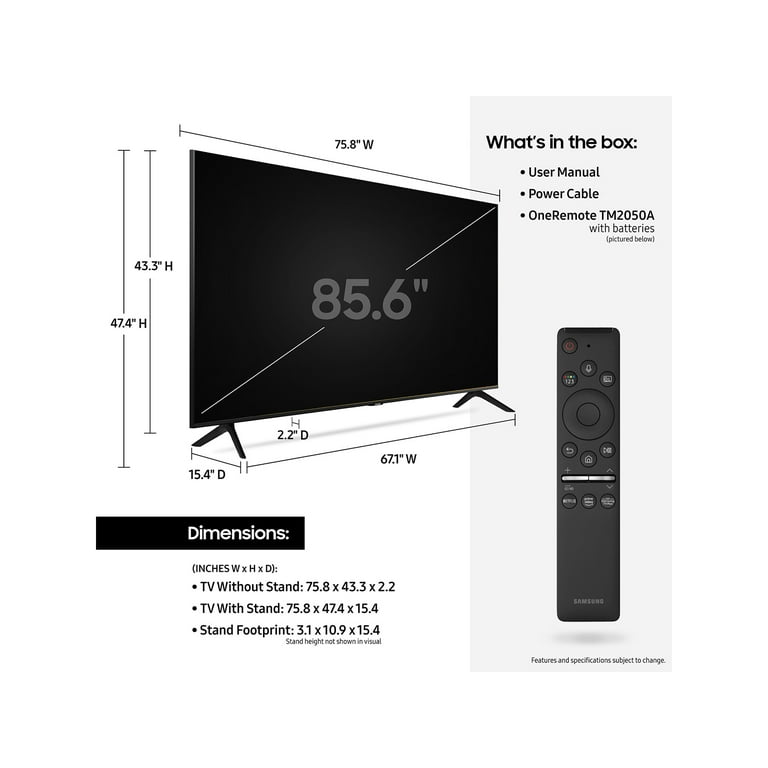 Samsung 75 4k Uhd Hdr Led Tizen Smart Tv (un75tu690tfxza) 2022 Review ...