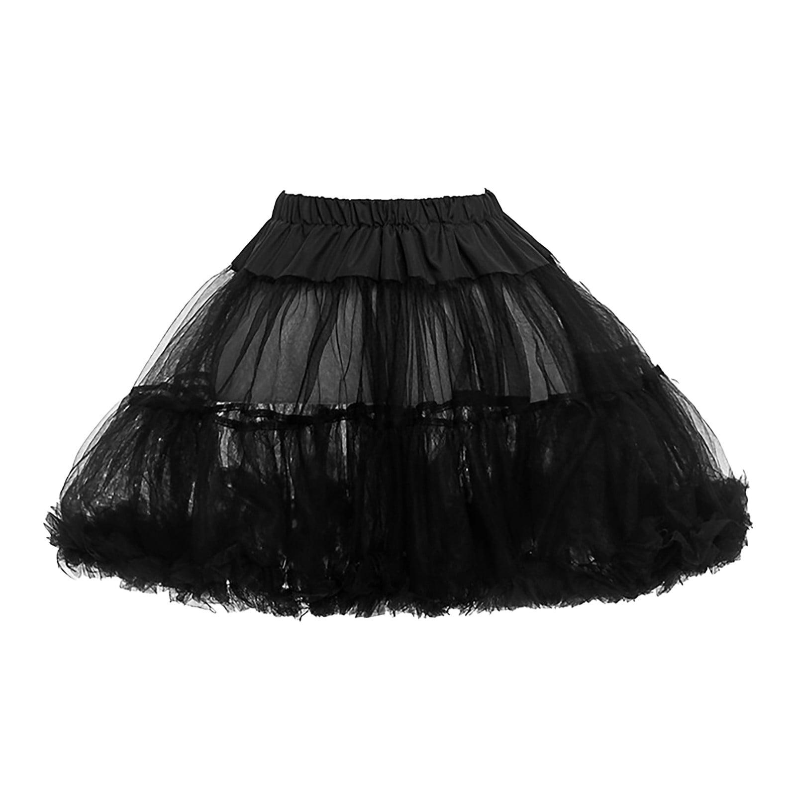LBECLEY Womens Dress Lace Bed Skirt Women's Layered Tulle Petticoat