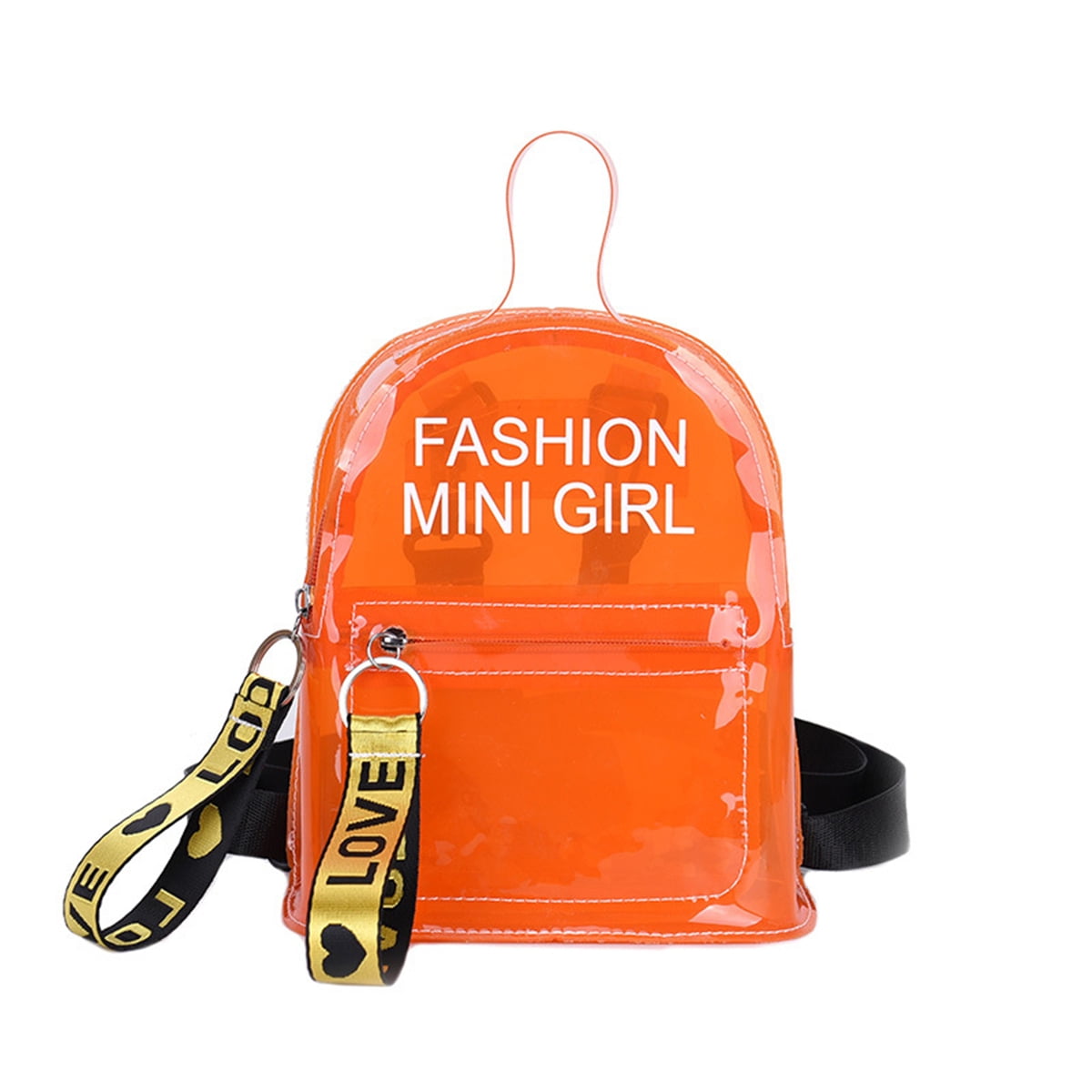 Orange Transparent Backpack