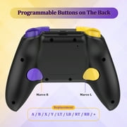 Switch Pro Controller for N-Switch/OLED/Lite/PC/IOS/Android, Wireless Switch Controller with Dual Vibration Programmable Turbo 6-axis Gyro Function, Black