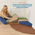 thumbnail image 4 of ECR4Kids SoftZone Adventurer's Summit Slide Climber, Foam Playset, Earthtone, 4-Piece, 4 of 9