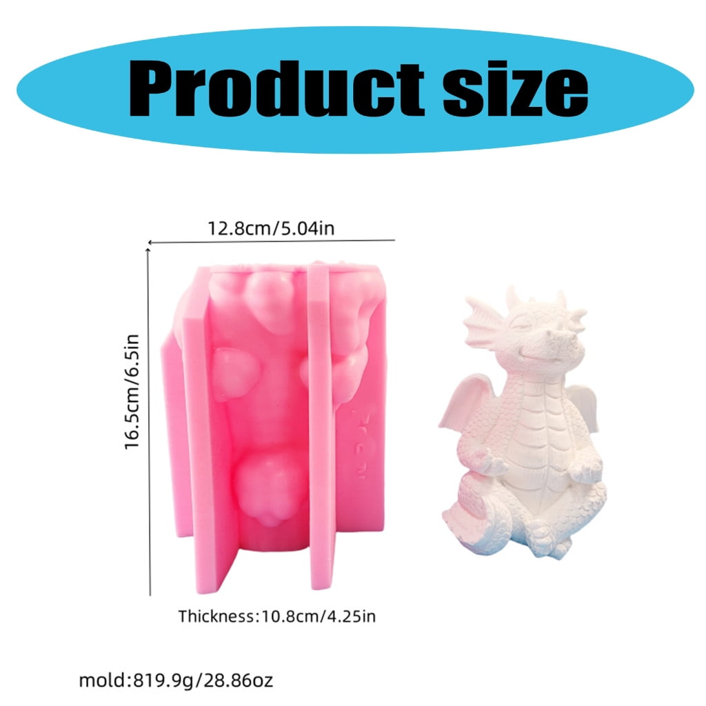 Easy to Use Candle Mold Epoxy Dragon Sculpture Mould for Handmade Enthusiasts
