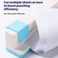 thumbnail image 3 of Decodeary 30Hole Punching Machine With Anti Slip Bottom For Versatile Notebook blue, 3 of 6