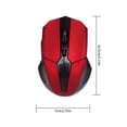 thumbnail image 2 of Inalámbrico 4 botones Ratón para juegos Rueda de desplazamiento Ratones para computadora Accesorios para computadora portátil Rojo tholdsy EL5003-02B, 2 of 2