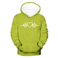 thumbnail image 5 of Sudadera con capucha para hombre, estilo casual, con cuello redondo, estampado, manga larga, blusa de poliéster, 5 of 5