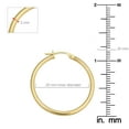 thumbnail image 5 of KoolJewelry 10k Yellow Gold Polished Hoop Earrings (2x20, 25, 30, 35, 45 mm), 5 of 6