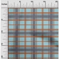 thumbnail image 1 of oneOone Polyester Lycra Sky Blue Fabric Madras Check Sewing Craft Projects Fabric Prints By Yard 56 Inch Wide, 1 of 4
