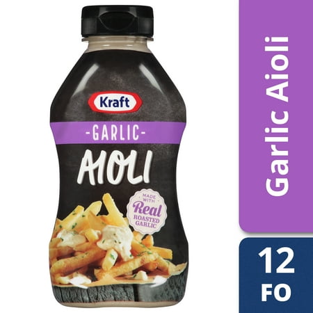(3 Pack) Kraft Mayo Garlic Aioli, 12 fl oz